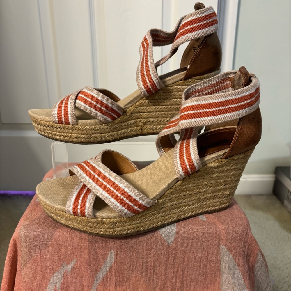 Kenneth Cole Women’s Casual Wedge Espadrille Sandals, Size 11